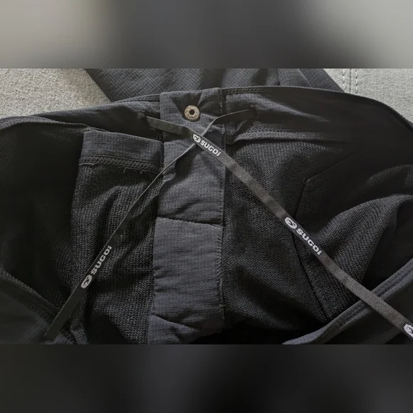 SUGOI Mens Pants Cargo Stretch Outdoor Hiking Cycling Nylon Black Sz M, Wide Leg - Picture 12 of 14